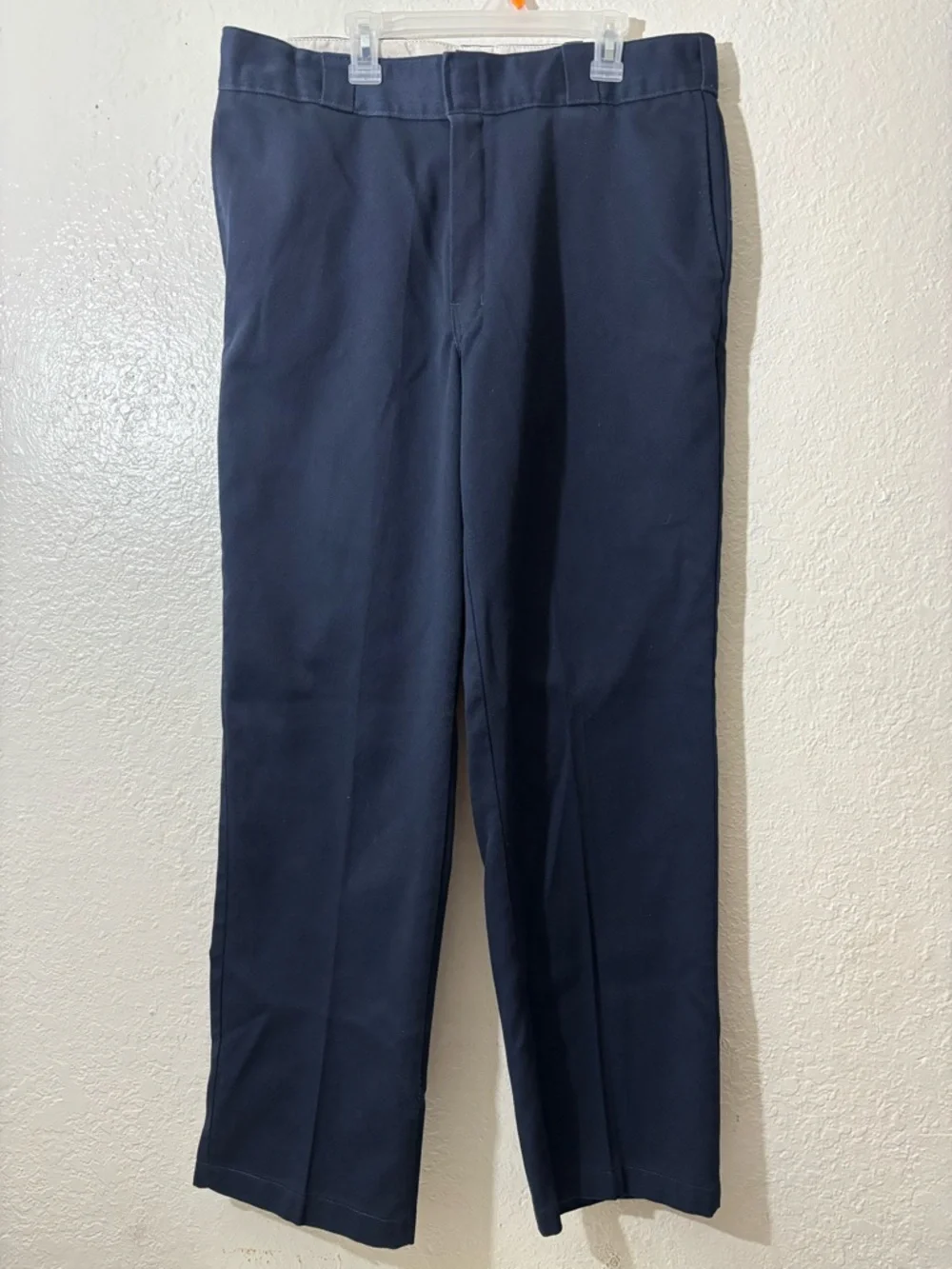 Dickies Navy Straight-Leg Work Dress Pants - Picture 1 of 8